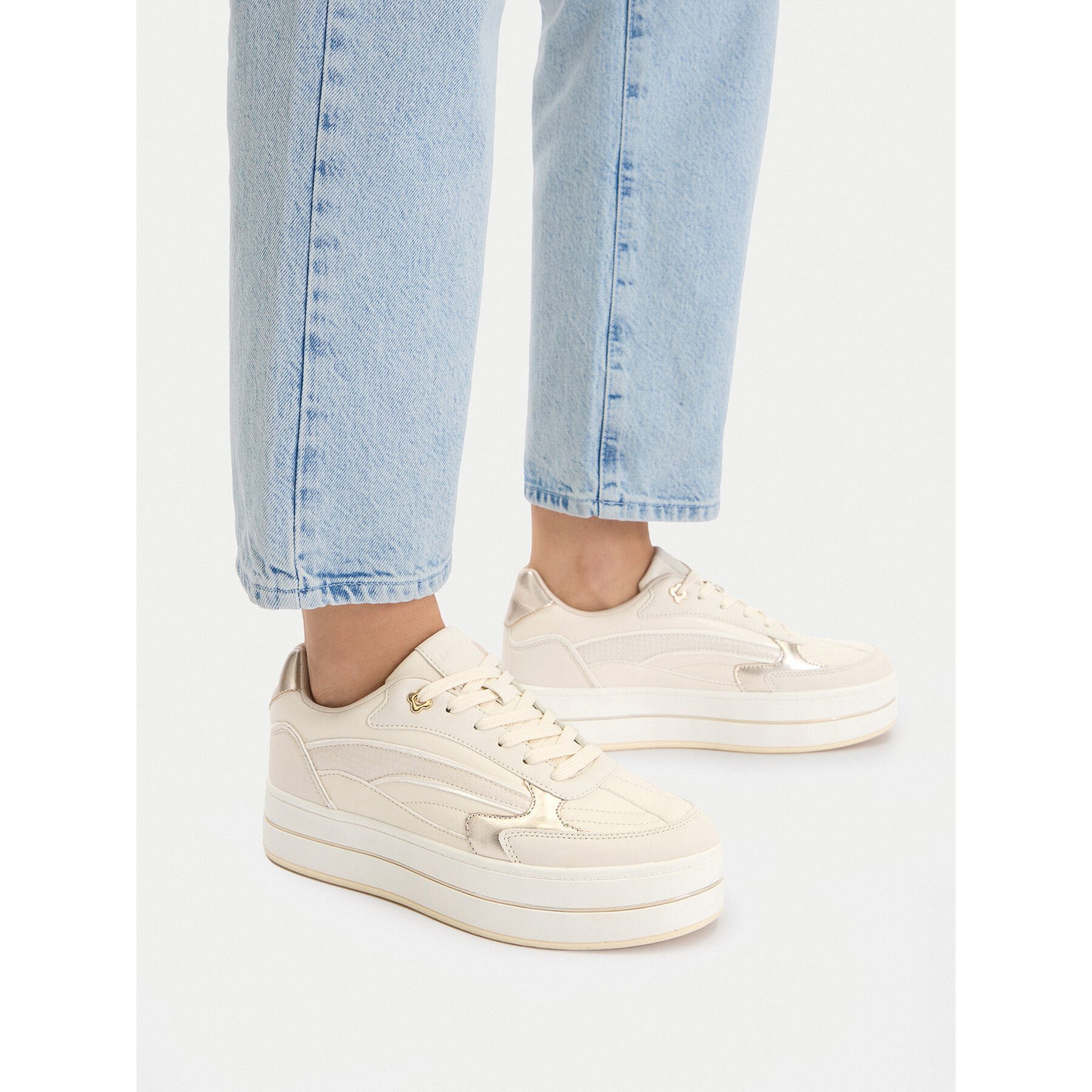 Mexx Mexx Damen-Sneaker Creme Sneaker