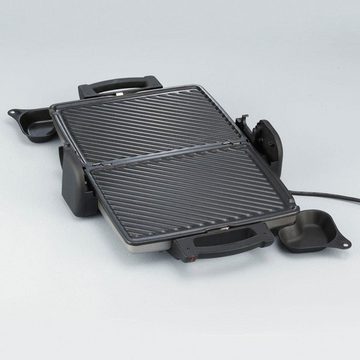 Severin Kontaktgrill KG 2389, 1800 W, große Grillfläche, antihaftbeschichtete, herausnehmbare Grillplatten