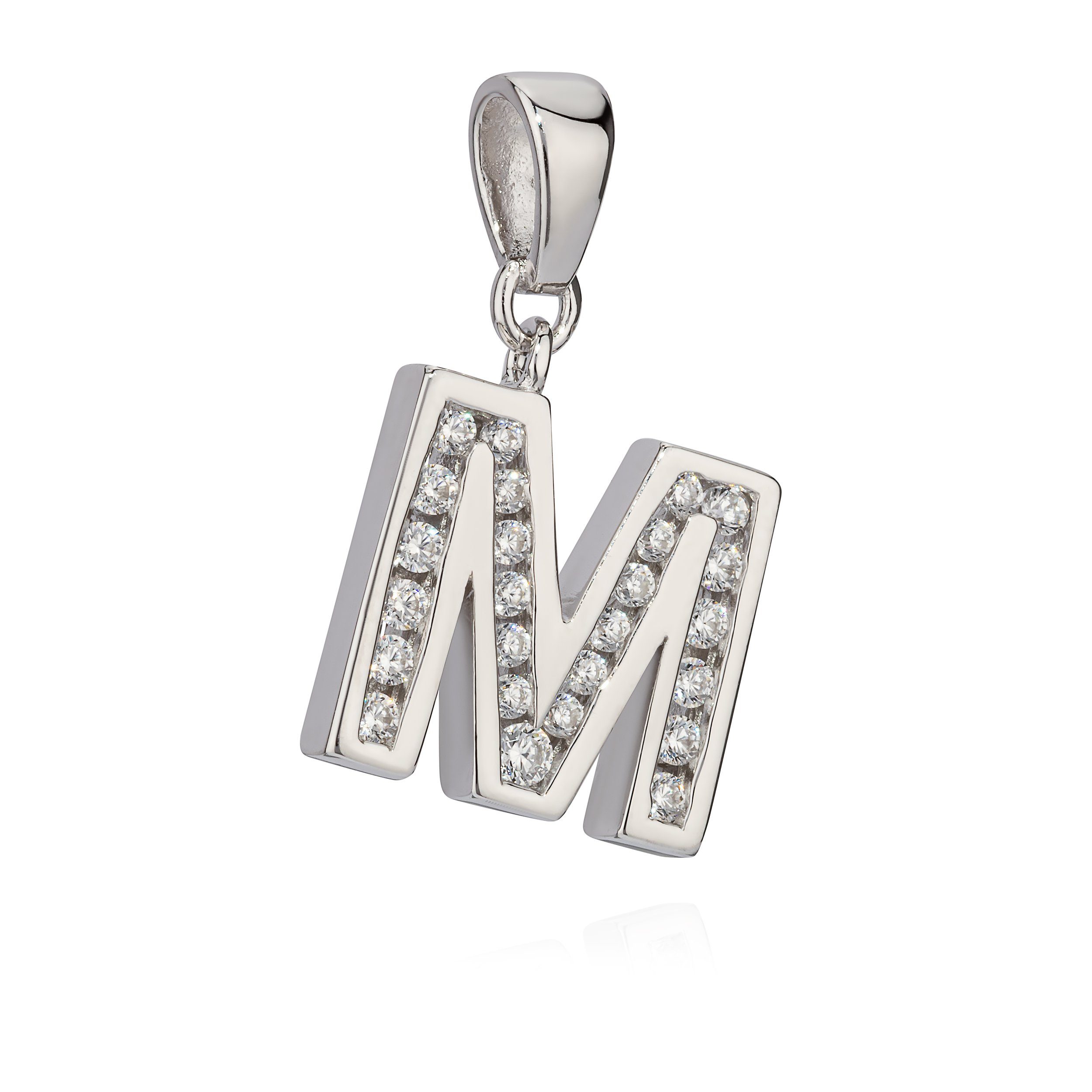 NKlaus Kettenanhänger 12x13mm Kettenanhänger Buchstabe M günstig online kaufen