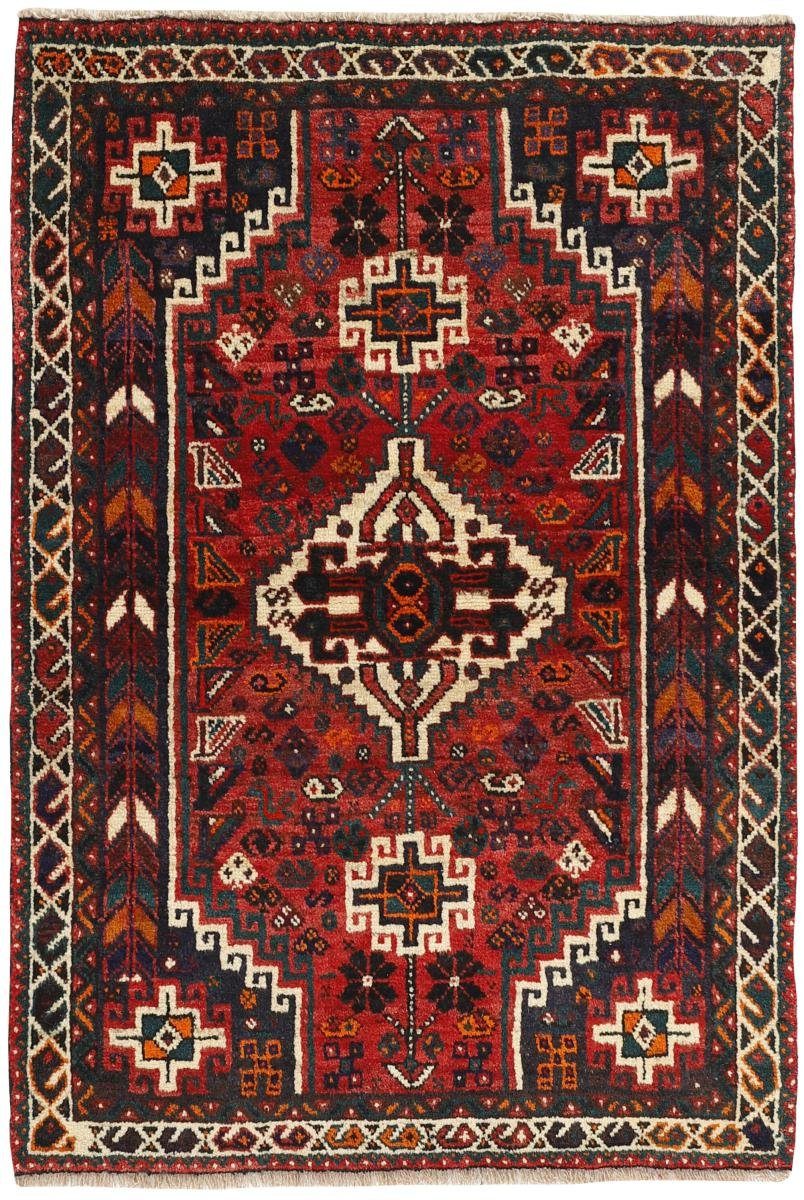 Orientteppich Shiraz 112x168 Handgeknüpfter Orientteppich / Perserteppich, Nain Trading, rechteckig, Höhe: 10 mm
