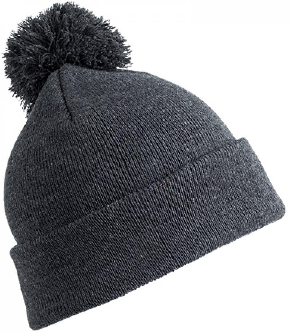Bommelmütze Damen Mütze Pom Pom Beanie - Maße: ca. 20 x 22 cm