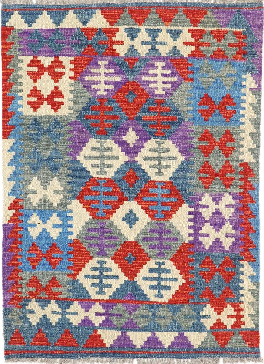 Orientteppich Kelim Afghan Heritage 104x145 Handgewebter Moderner Orientteppich, Nain Trading, rechteckig, Höhe: 3 mm