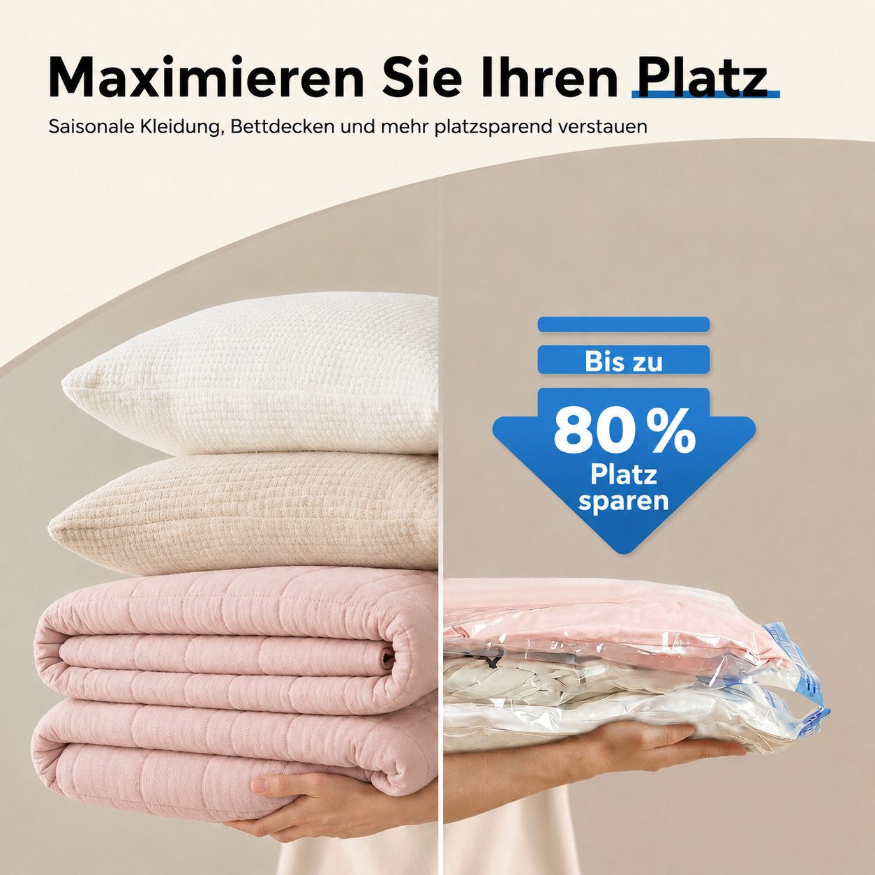 Futicare Aufbewahrungstasche 20pcs Vakuumbeutel mit elektrischer Luftpumpe (4 Jumbo, 4 groß, 4 Midi, 4 kleine Beutel, 4 Reise-Rollbeutel platzsparende Versiegelungsbeutel, luftdichte Kompressionsbeutel für Kleidung, Kissen, Bettdecken, Decken)