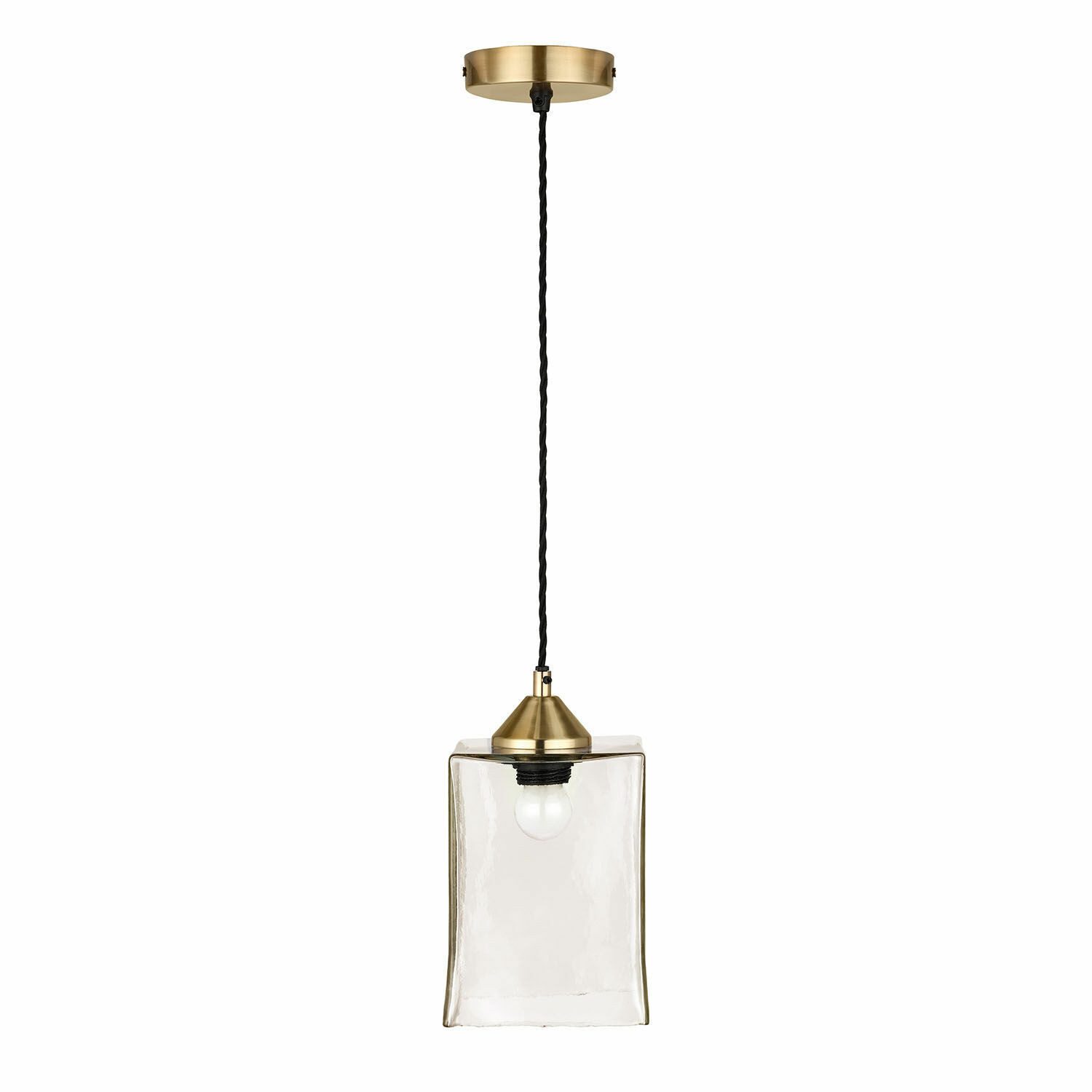 Mirabeau Hängeleuchten Hängelampe Floravon klar/antikgold