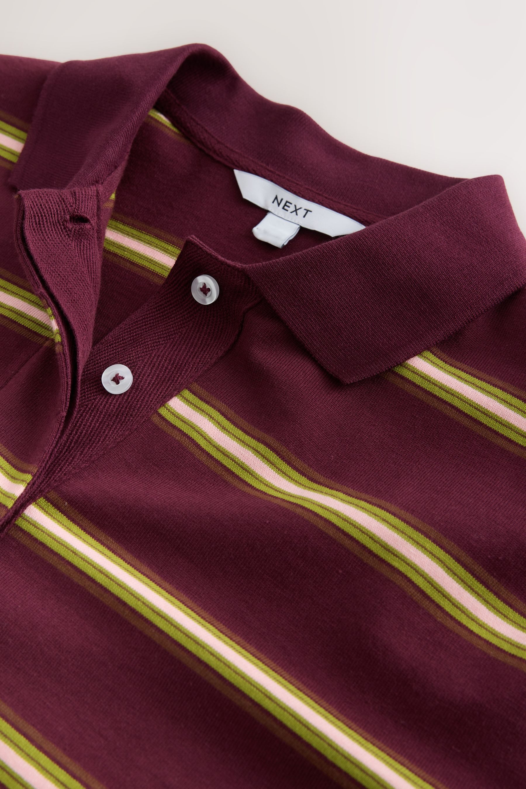 Next Langarmshirt Langärmeliges Rugby-Poloshirt (1-tlg)