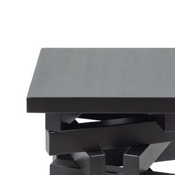 Woodek Design Nachttisch OSCAR aus Massivholz, Stillvoller und zeitloser Couchtisch (Ablagetisch aus schwarzer Birke, 1-St., H 45 x B 40 x T 40 cm), skandinavischer und moderner Beistelltisch