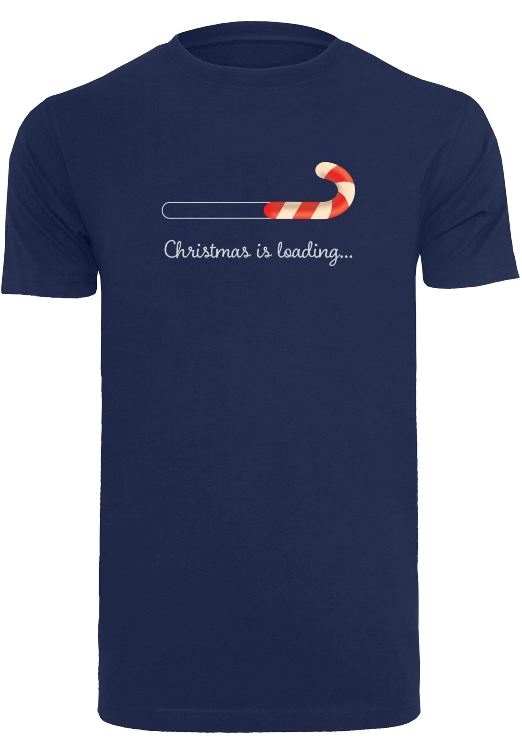 (1-tlg) Herren Merchcode Loading Christmas Round lightnavy Neck T-Shirt T-Shirt