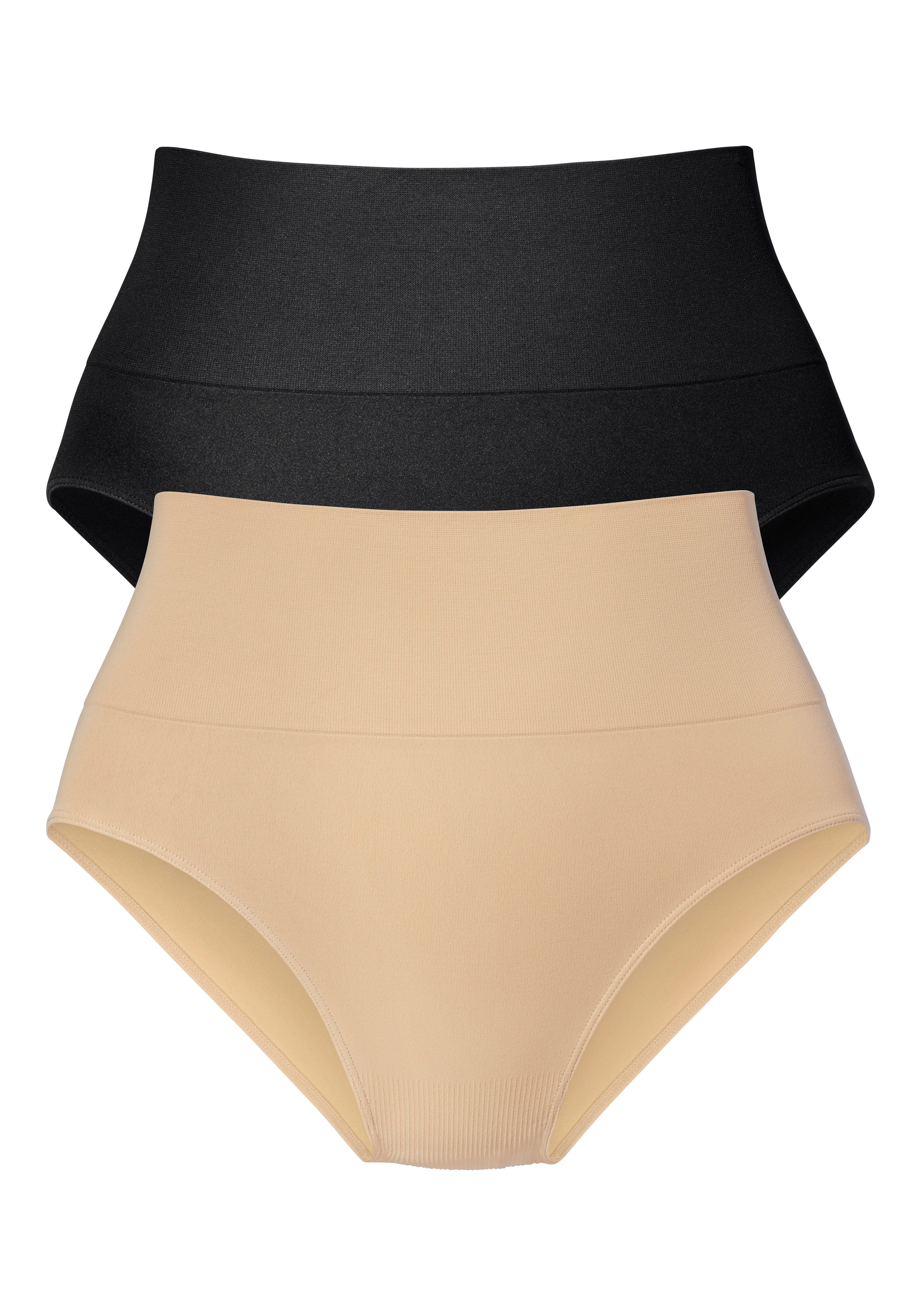 Nuance by Lascana Taillenslip, Bauch-weg-Slip, Shaping Slip (Packung, 2-St) seamless, ohne Nähte, mit leichtem Shaping Effekt – Bild 2 von 4