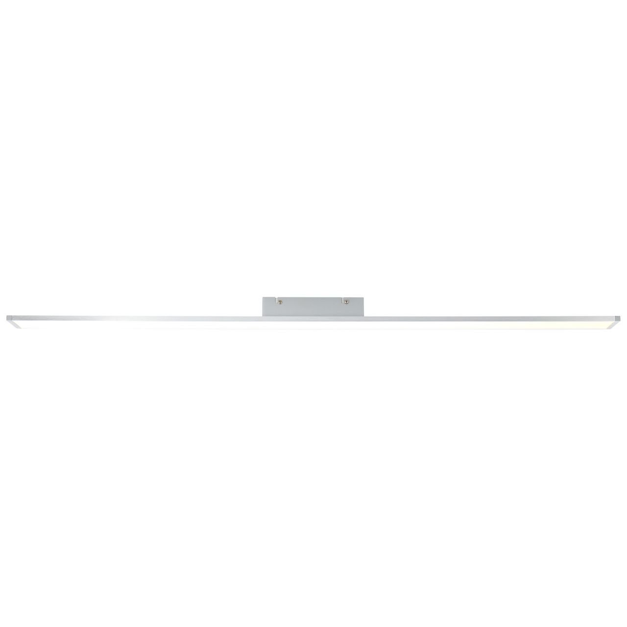 LED 1x Brilliant Lampe Entrance 2 Aufbauleuchte Deckenaufbau-Paneel Entrance, alu/weiß easyDim 120x7cm