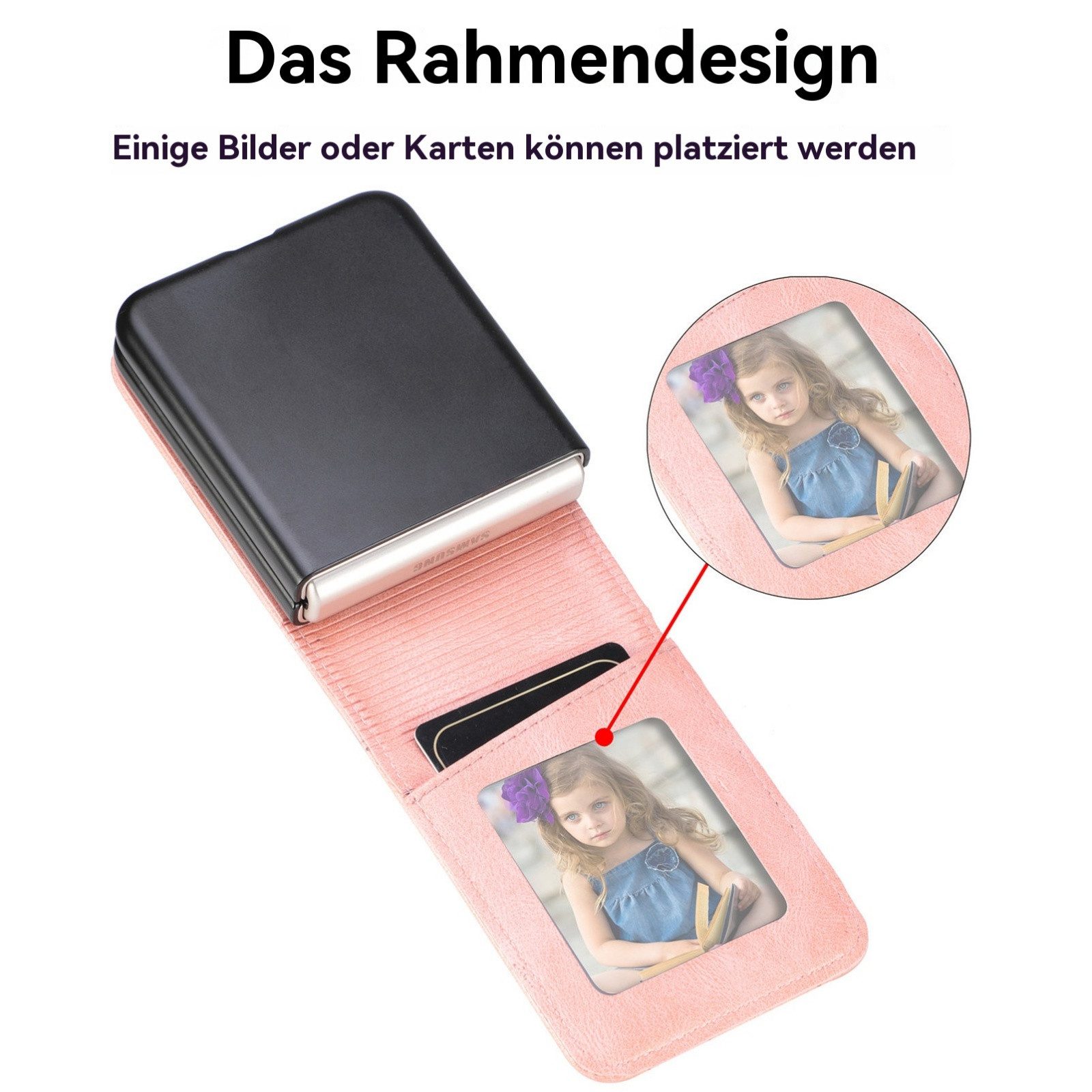 betterfon Handyhülle Handytasche für Samsung Galaxy Z Flip 7 Schutzhülle Klapphülle, Elegantes Flip Case für modernen, stylischen Look – Bild 3 von 5