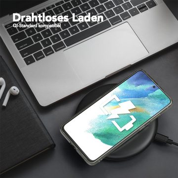 EAZY CASE Handyhülle Slimcover Clear für Samsung Galaxy S21 FE 5G 6,41 Zoll, durchsichtige Hülle Ultra Dünn Silikon Backcover TPU Telefonhülle Klar