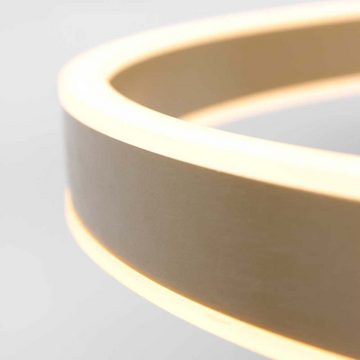 Steinhauer LIGHTING Hängeleuchte, Hängelampe Pendelleuchte Esszimmerlampe LED dimmbar gold Ring-Design