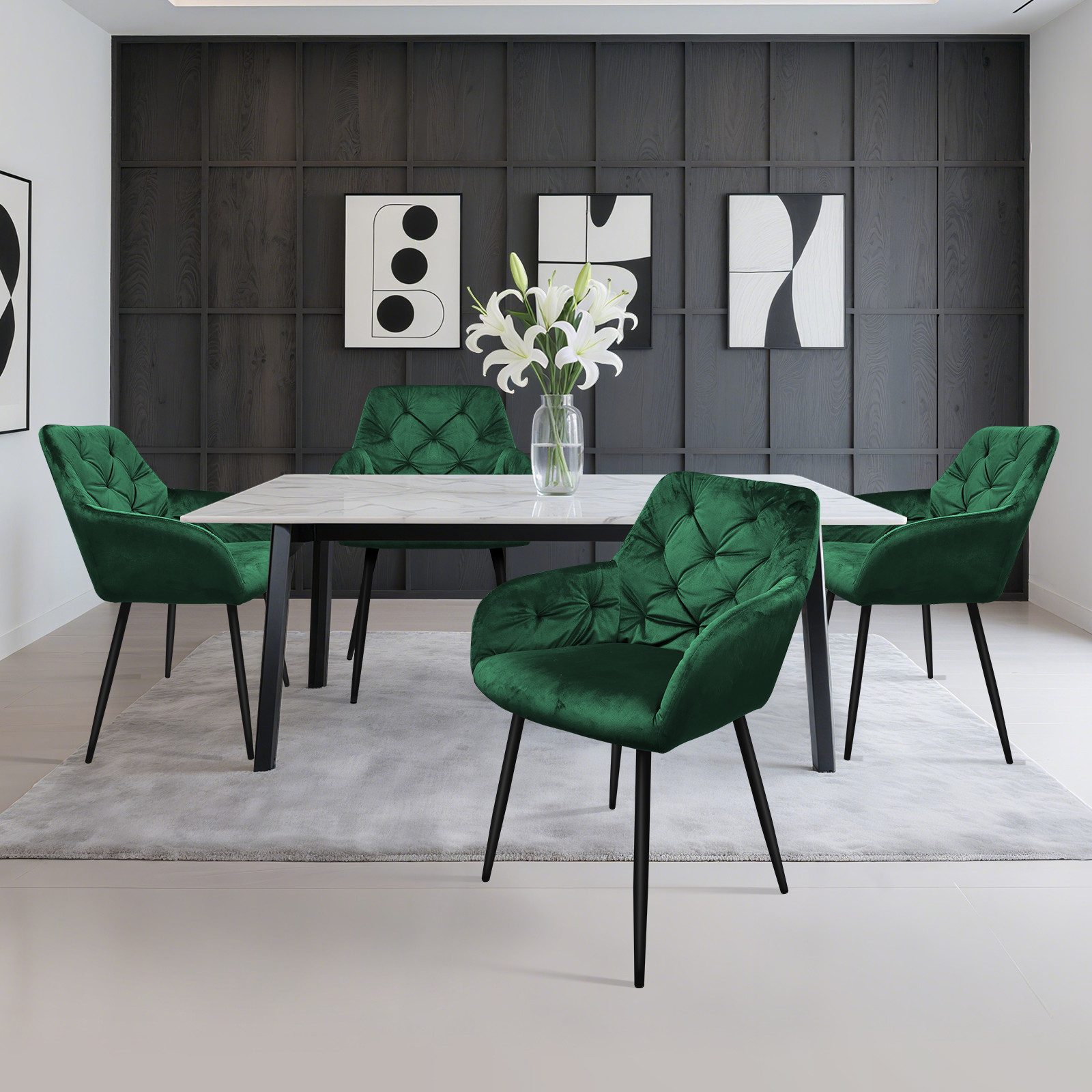 HOMELUX Esszimmerstuhl Polsterstühle 2/4 Stuhlset Moderner günstig online kaufen