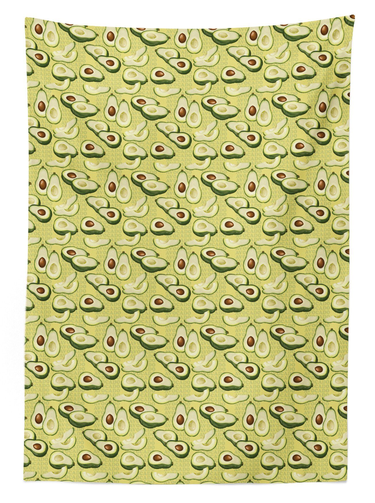 Abakuhaus Tischdecke Farbfest Avocado Außen den Farben, geeignet Bereich Für Slices Avocado Klare Reife Waschbar