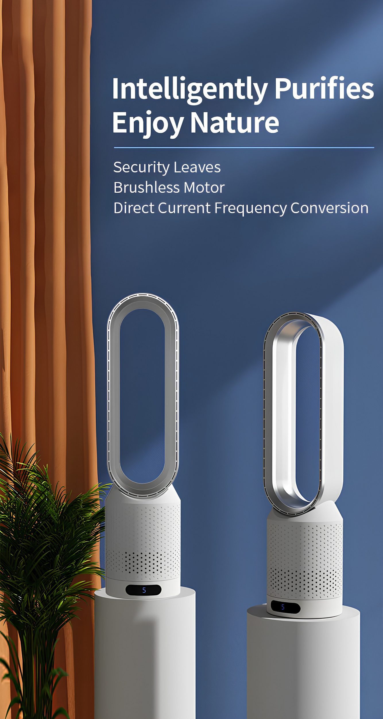 Athlix Bodenventilator Turmventilator Rotorloser Ventilator leise günstig online kaufen