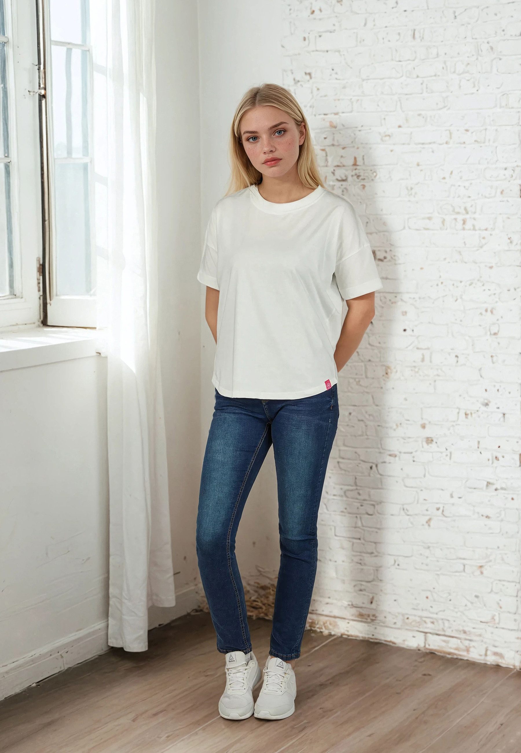 salzhaut T-Shirt LEEV Damen Oversized Endlich wieder Sommer! bequemes T-Shi günstig online kaufen