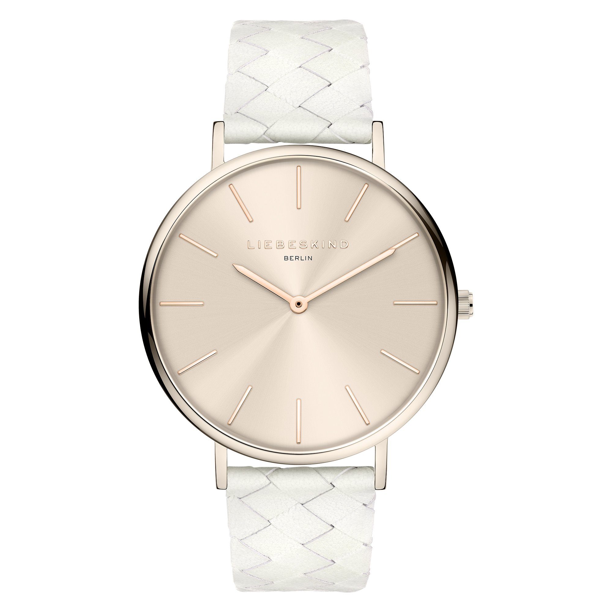 Liebeskind Berlin Quarzuhr Glamour Rosé Echtleder günstig online kaufen