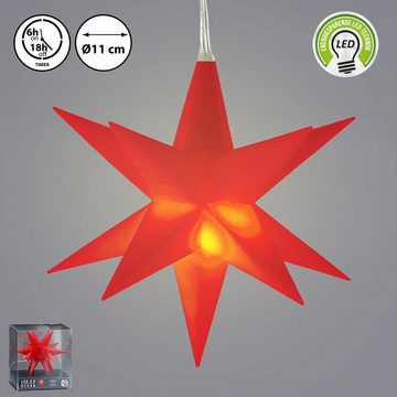 CEPEWA Dekostern Leuchtstern 3D Timer Weihnachtsstern Weihnachten