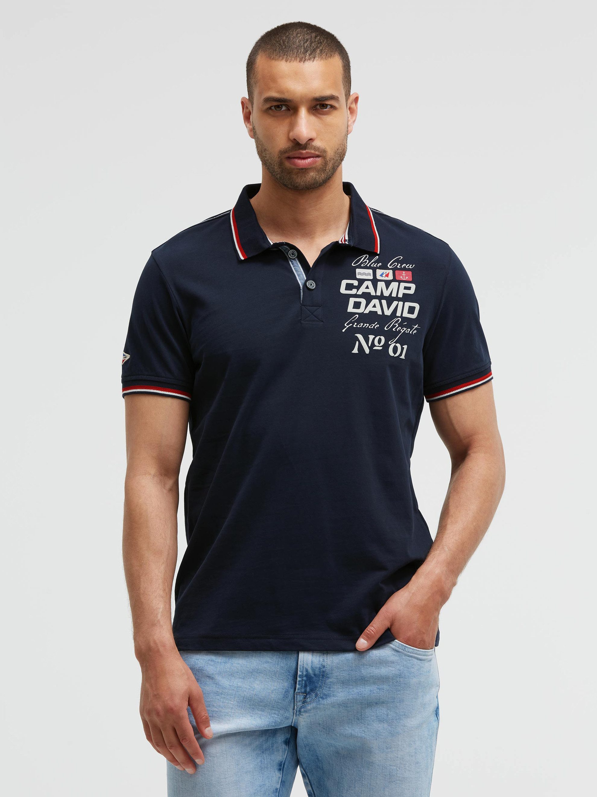 CAMP DAVID Poloshirt aus Baumwolle