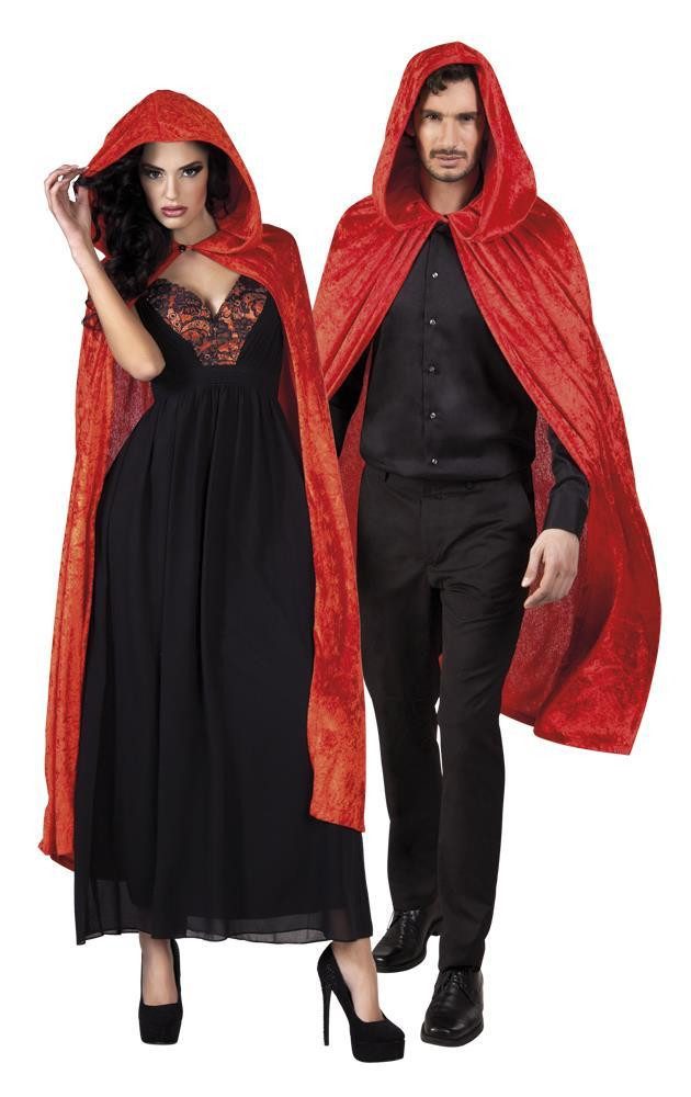 Boland Kostüm Cape Dawn rot 170cm