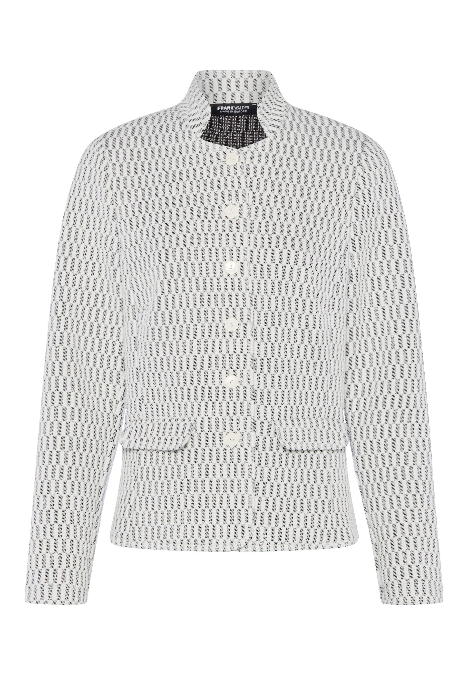 FRANK WALDER Kurzblazer mit Stehkragen-Detail