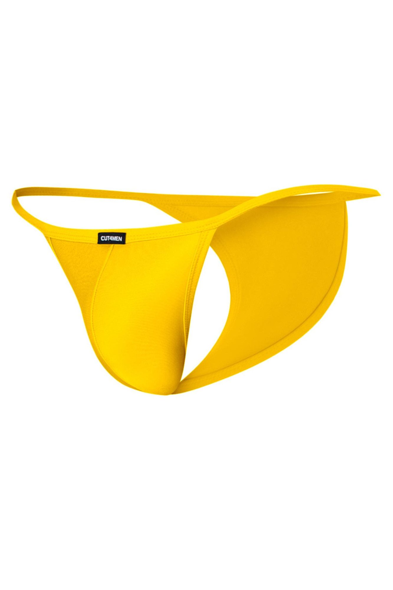 Slip Gelber Männer Tanga blickdicht Herren Slip knapp elastisch