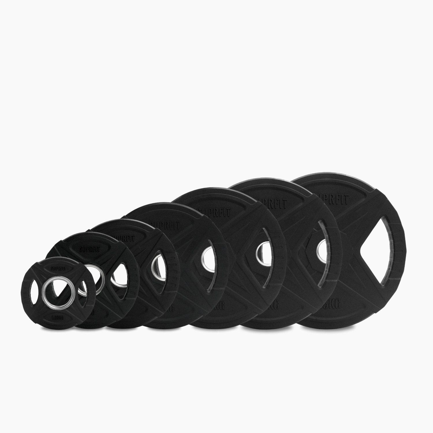 SF SUPRFIT Hantelscheiben Dual Gripper Plates, 15 kg, integrierte Griffmulden für sicheres und flexibles Training