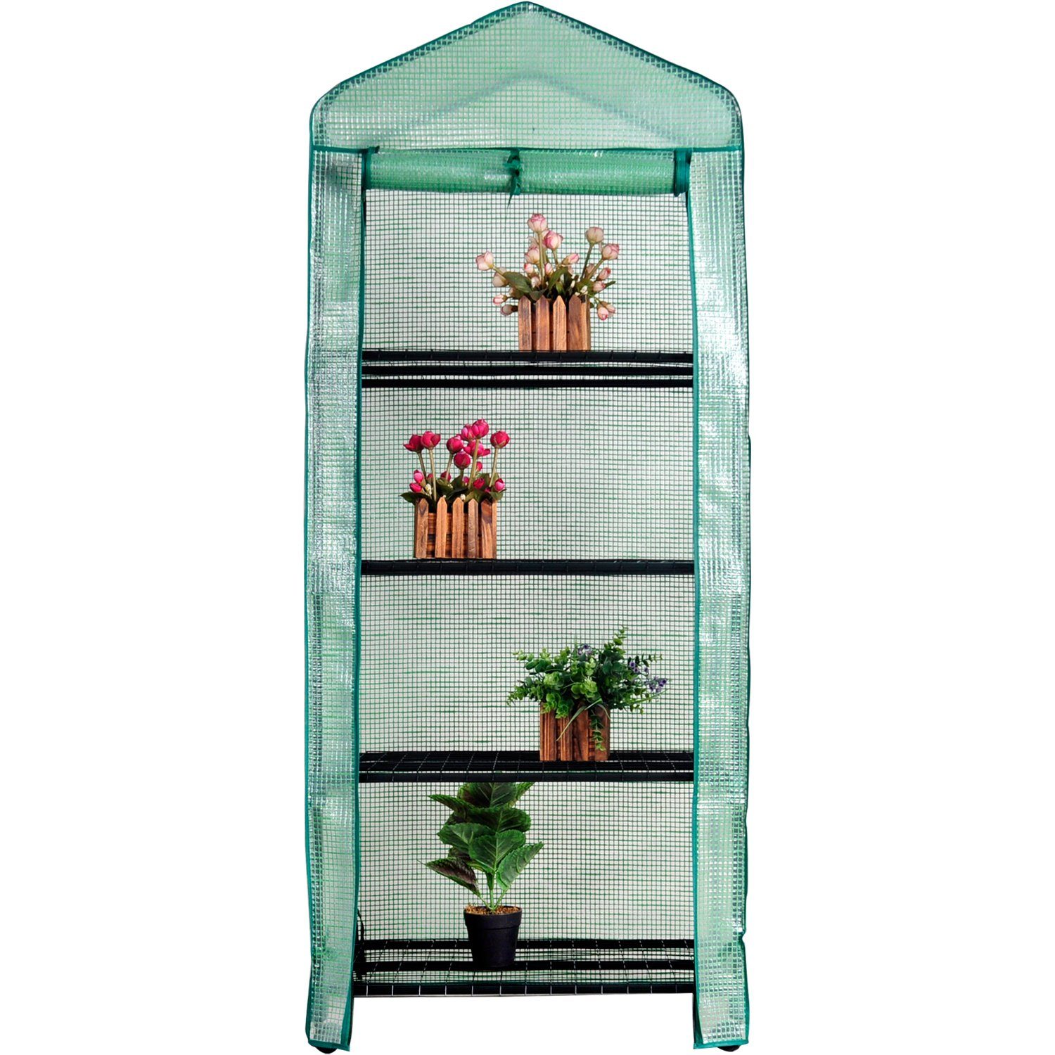 NYVI Foliengewächshaus Foliengewächshaus NYVIGreen - Gewächshaus klein für Jungpflanzen, Überwinterungszelt / Gewächshaus klein für Jungpflanzen, Tomaten