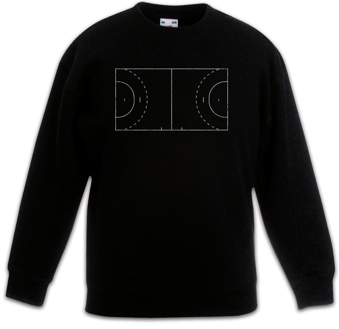 Urban Backwoods Sweatshirt Handball Field Kinderpullover Player Sport Passion Love Addiction (1-tlg) Spielfeld Court Spieler Verein
