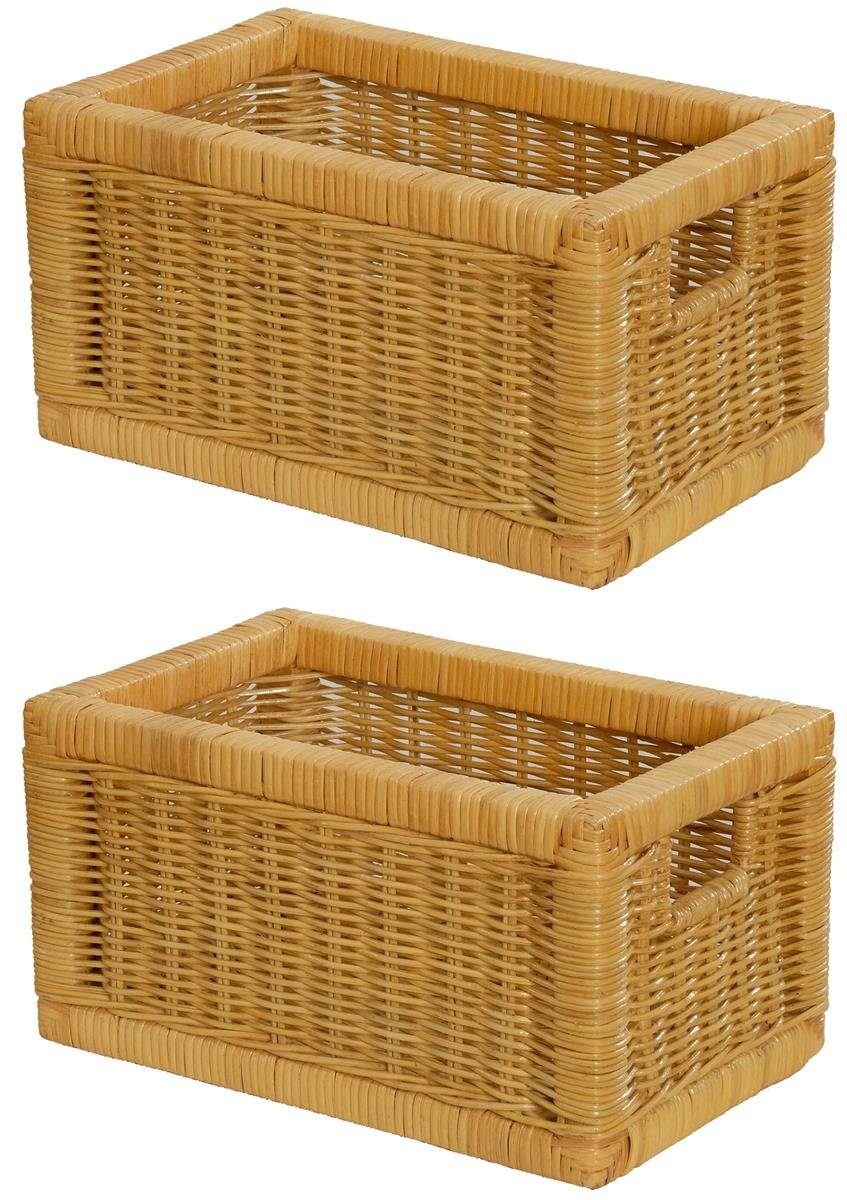 Krines Home Regalkorb Set/2 Regalkorb Aufbewahrungskorb günstig online kaufen