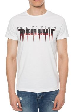 PHILIPP PLEIN T-Shirt Philipp Plein Platinium Cut Statement Logo Shirt Round Neck T-Shirt To