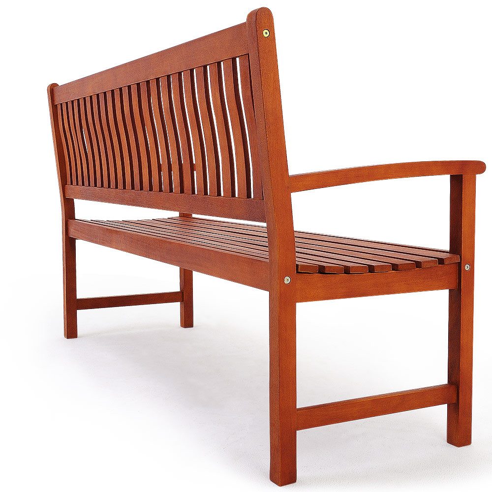 Deuba Gartenbank Maxima, Sitzbank Holz FSC®-zertifiziert 480kg Belastbar Garten Eukalyptus
