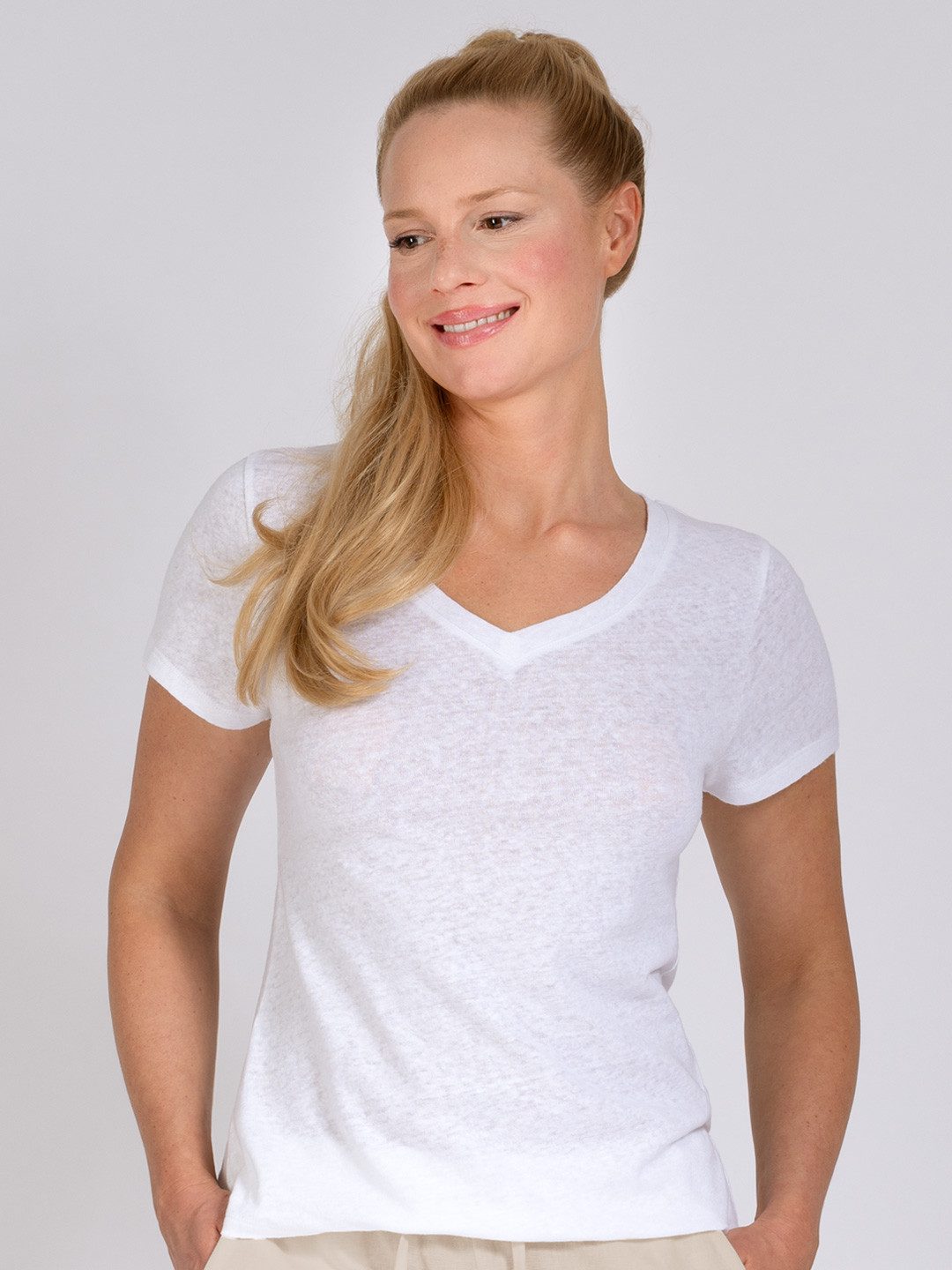 Magadi Yogashirt Celine mit Leinen günstig online kaufen