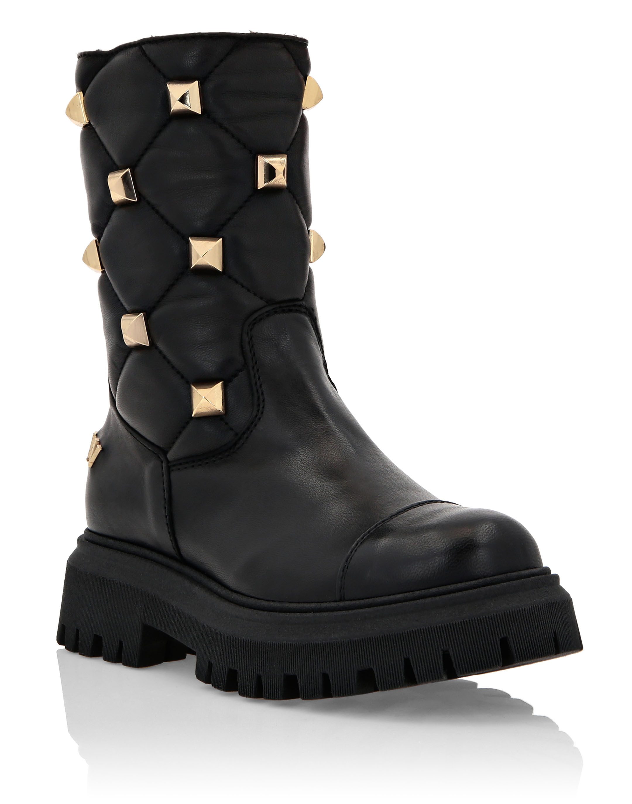 PHILIPP PLEIN Mit Nietenverzierungen Schnürstiefelette