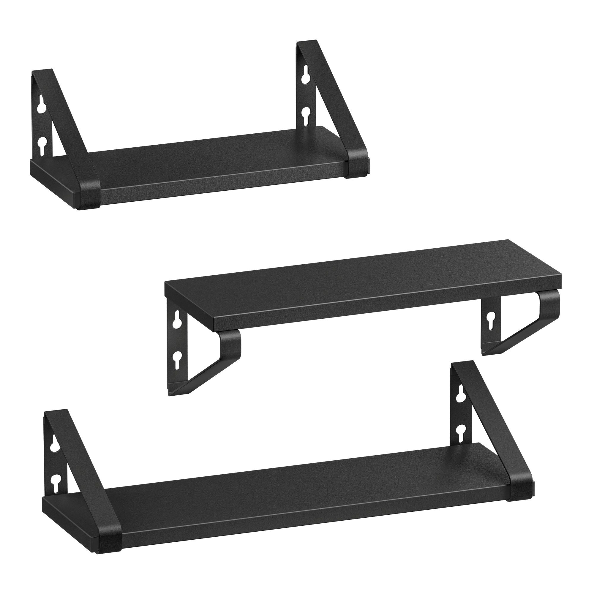 VASAGLE Wandregal Schweberegal, 3er Set, Regalbrett, 2 Montagemöglichkeiten günstig online kaufen