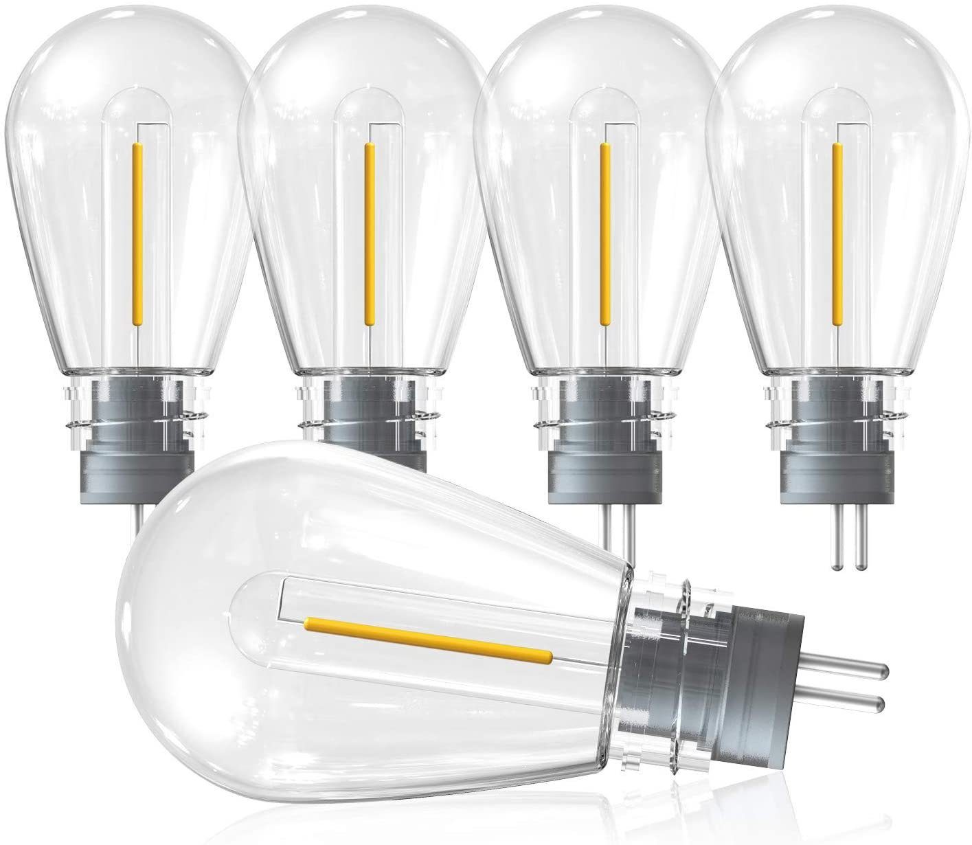 Quntis Lichterkette Langlebig LED Lichterkette Ersatzglühbirnen, S14 4PCS