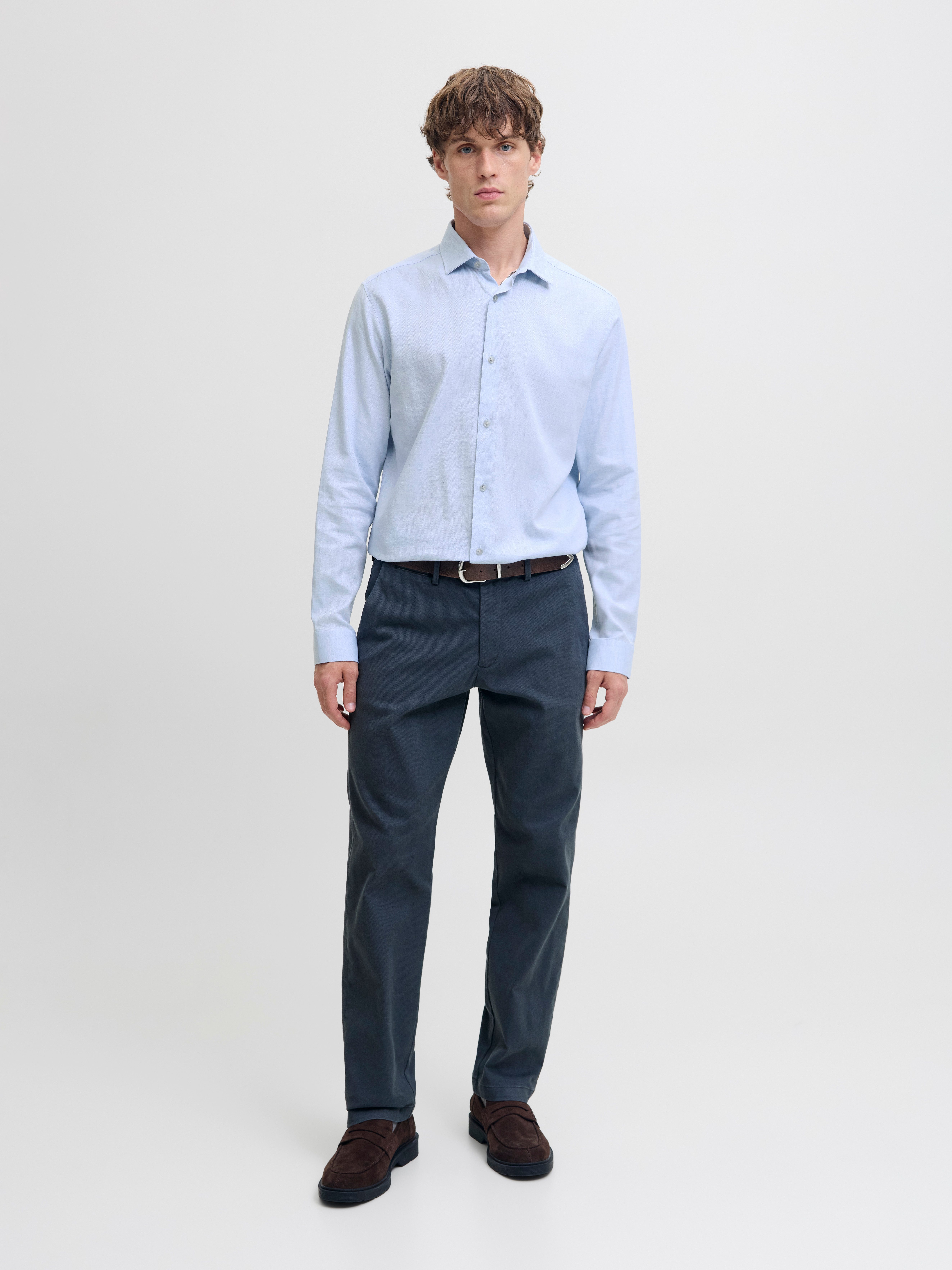 Jack & Jones Langarmhemd JPRBLAPARKER MELANGE L/S SHIRT BF – Bild 5 von 5