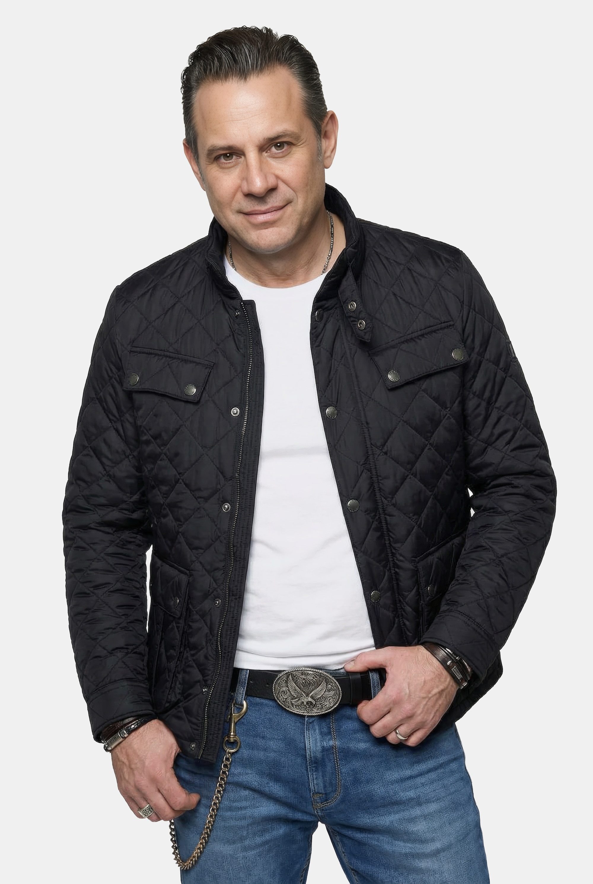 Steppjacke Steppjacke Stehkragen viele Taschen