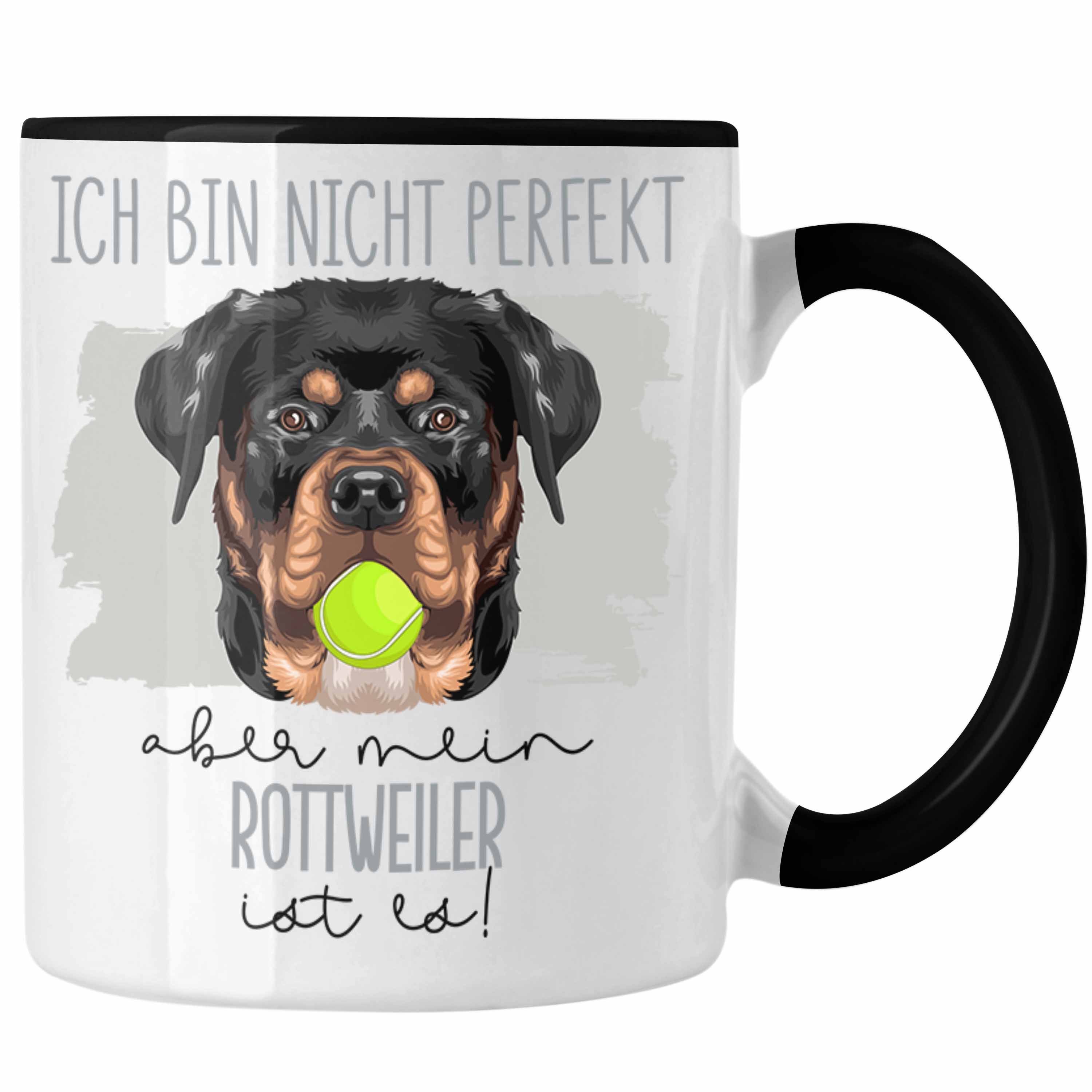 Tasse Besitz Lustiger Schwarz Tasse Rottweiler Geschenk Besitzer Spruch Geschenkidee Trendation