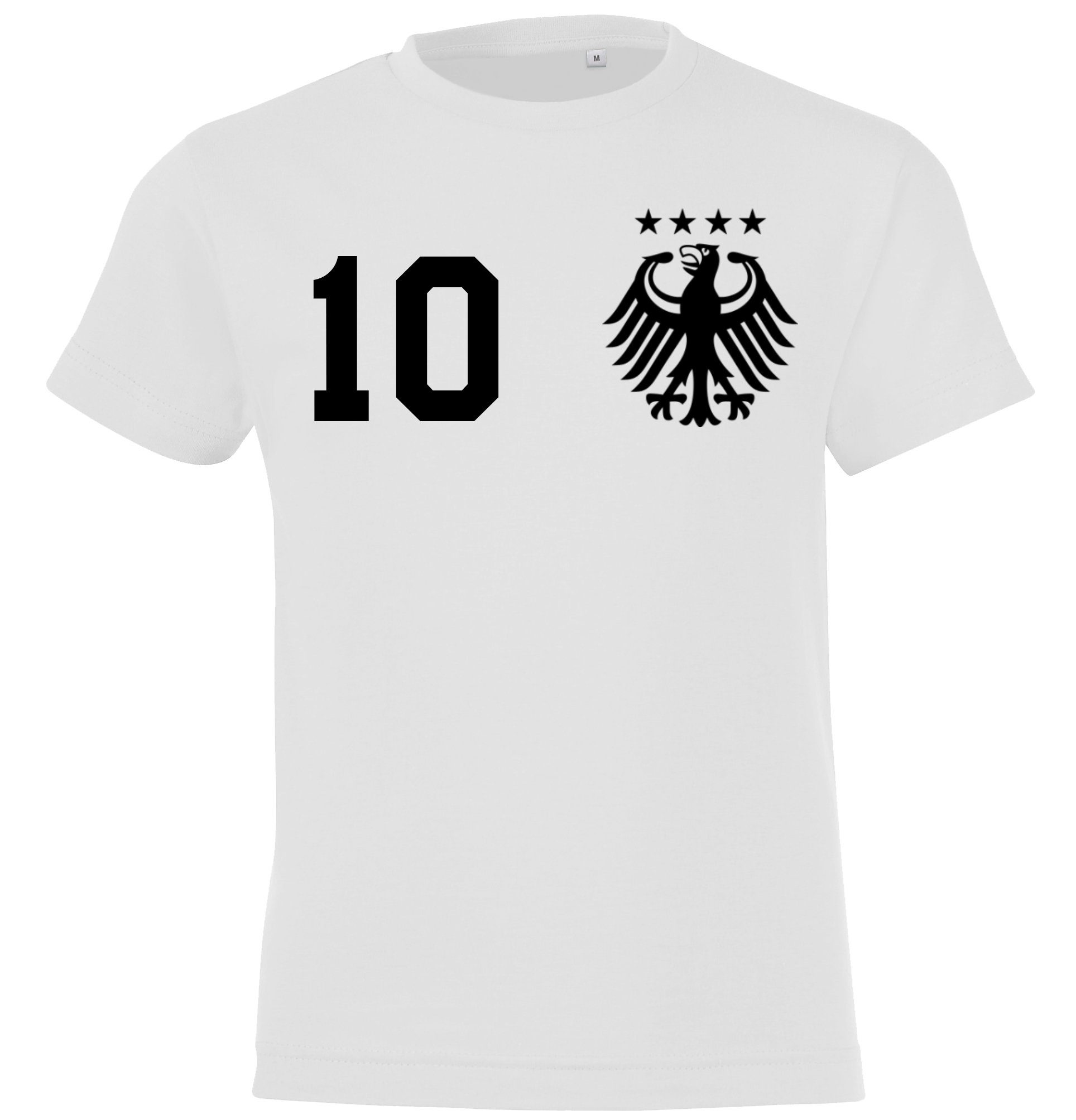 Herren Shirts Youth Designz T-Shirt Deutschland Kinder T-Shirt im Fußball Trikot Look mit trendigem Motiv