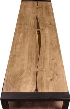 SIT Lowboard Live Edge, aus Akazienholz, mit markanten Baumkanten in der Front