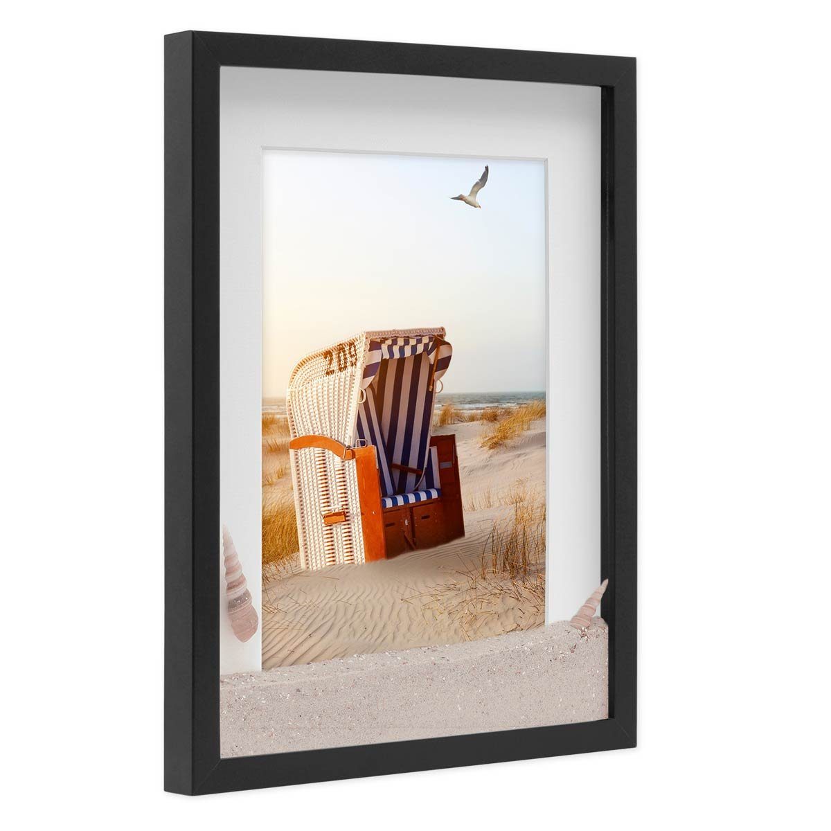 PHOTOLINI Bilderrahmen 3D-Rahmen mit Passepartout / günstig online kaufen