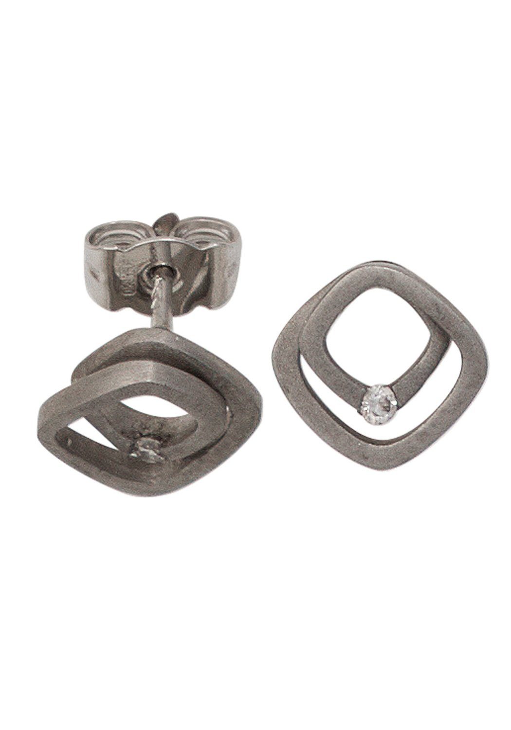 JOBO Paar Ohrstecker Mattierte Ohrringe ...