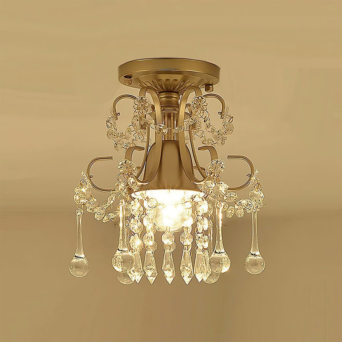 POPOLIC LED Kronleuchter Kristall-Deckenlampe, modern und günstig online kaufen