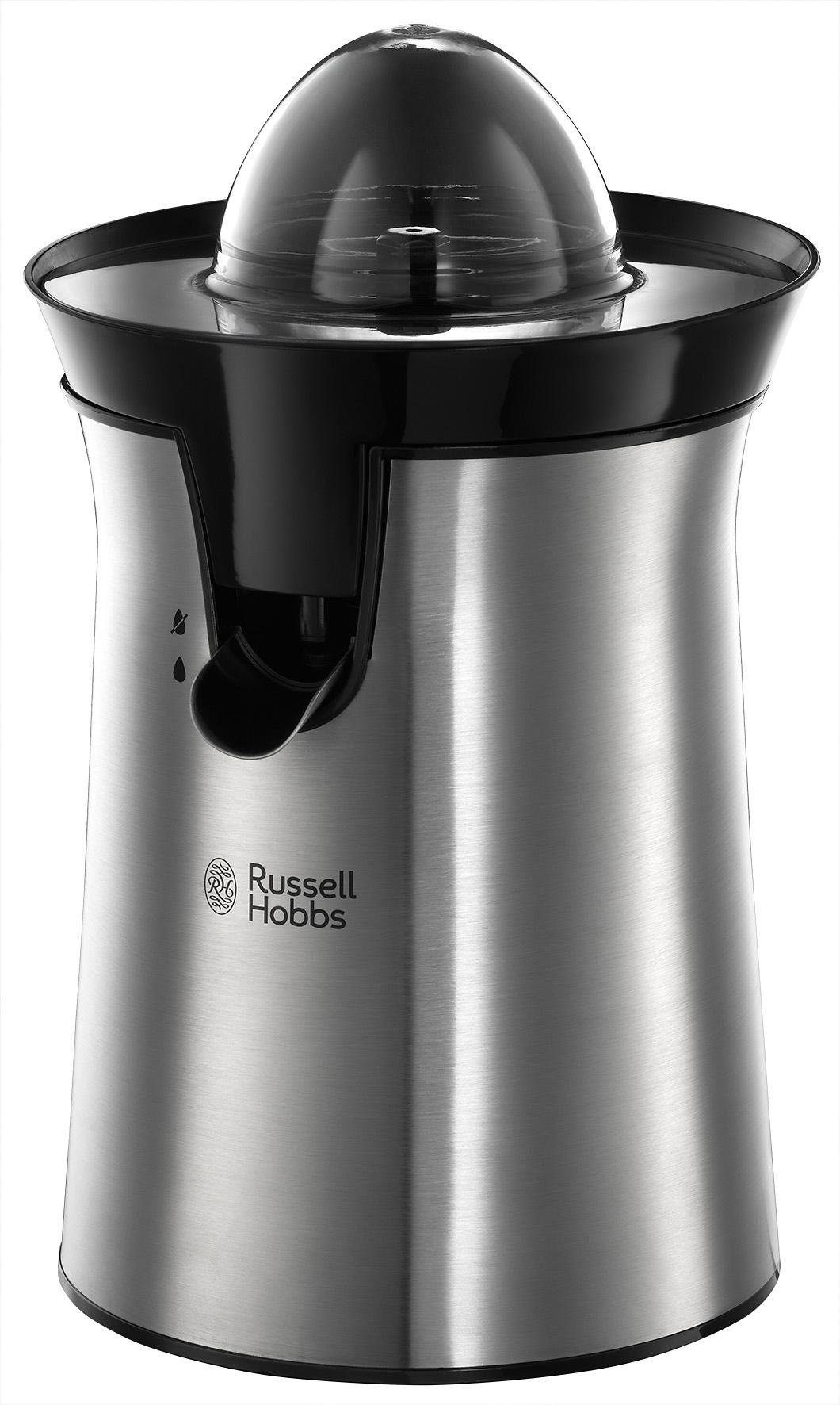 RUSSELL HOBBS Zitruspresse Classic 22760-56, 60 W, elektrisch, 2 Presskegel, Edelstahl, spülmaschinenfest, BPA frei