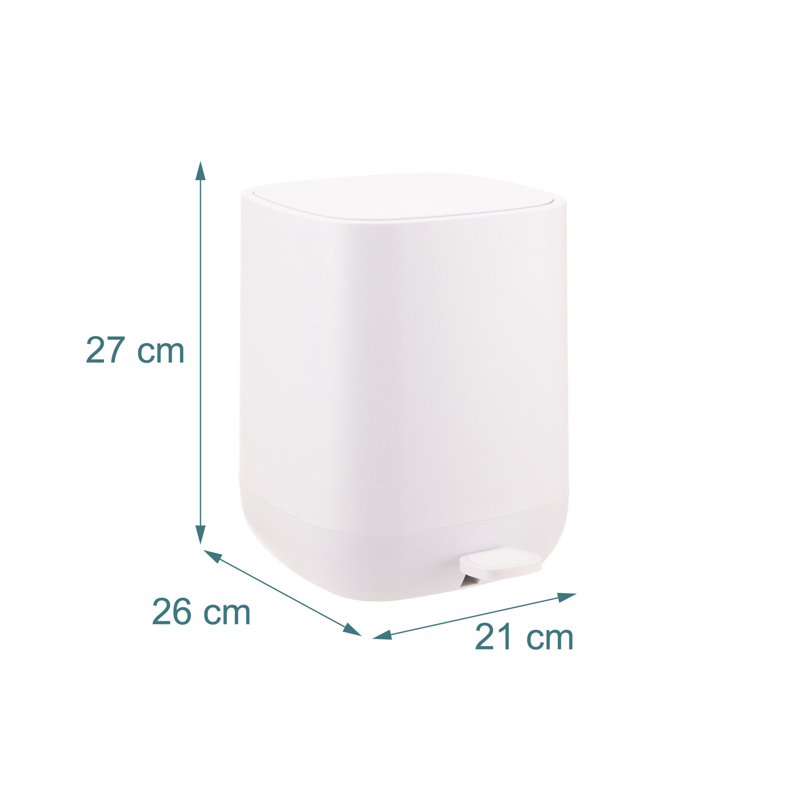 relaxdays Kosmetikeimer Mülleimer 9 Liter, Beige