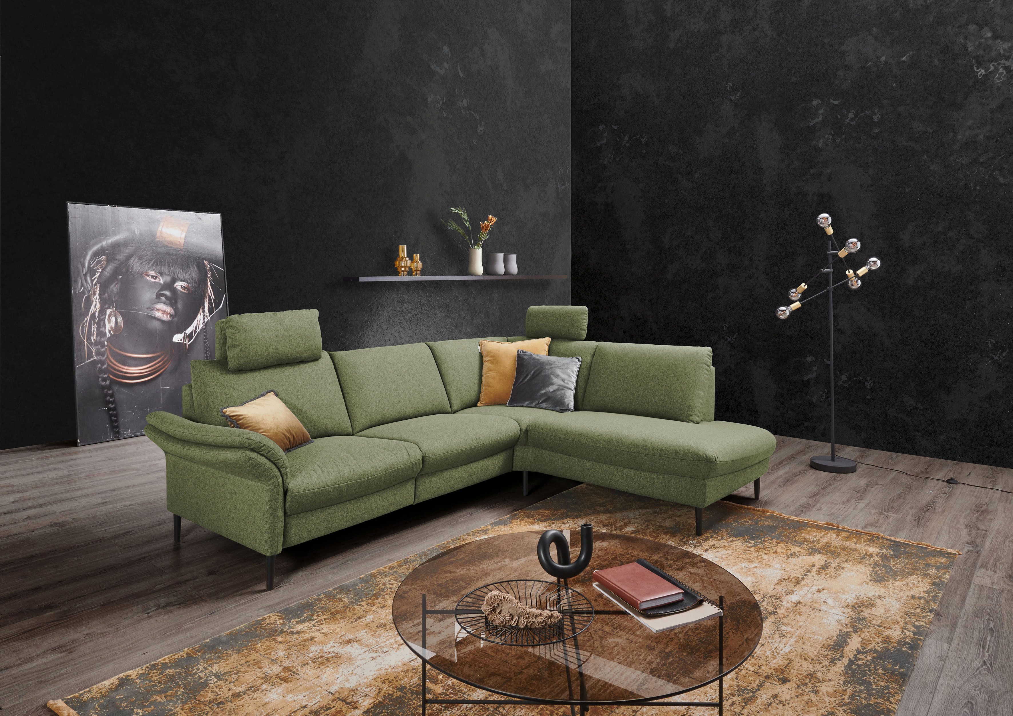 Ecksofa Sarsina: mit Tonnentaschen-Federkern, perfekt zum Entspannen L-Form