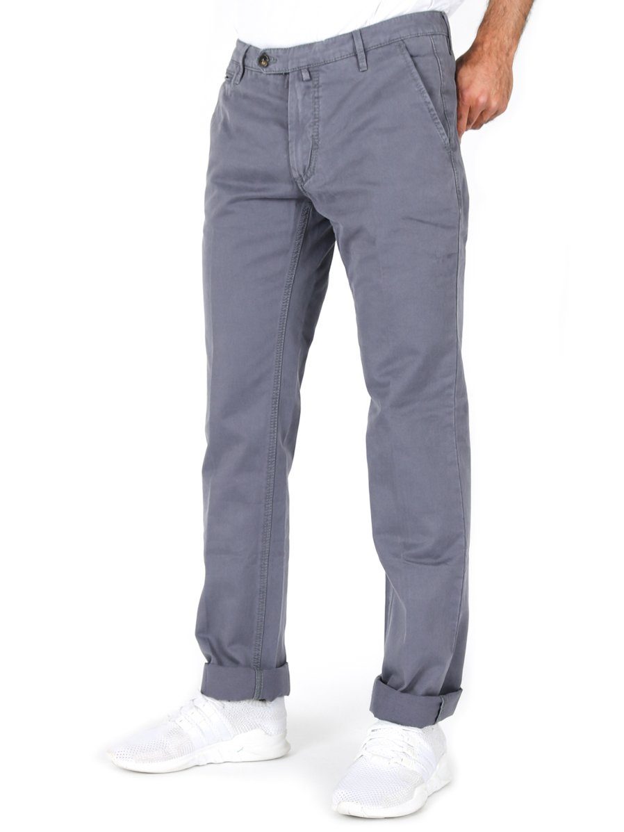 JACOB Chino - APW117 Chinohose Fit COHEN Lila Slim Handgefertigte 082 Vintage Bundfaltenhose