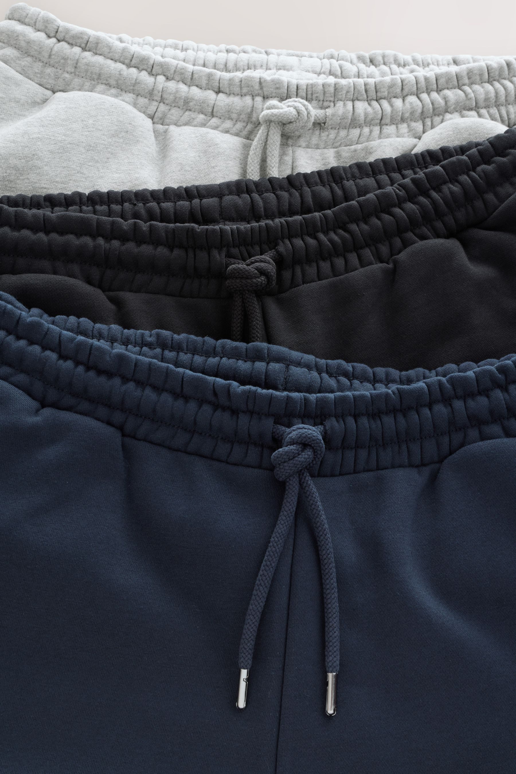 Next Jogginghose Jersey-Jogginghose mit Baumwollanteil, 3er-Pack (3-tlg)