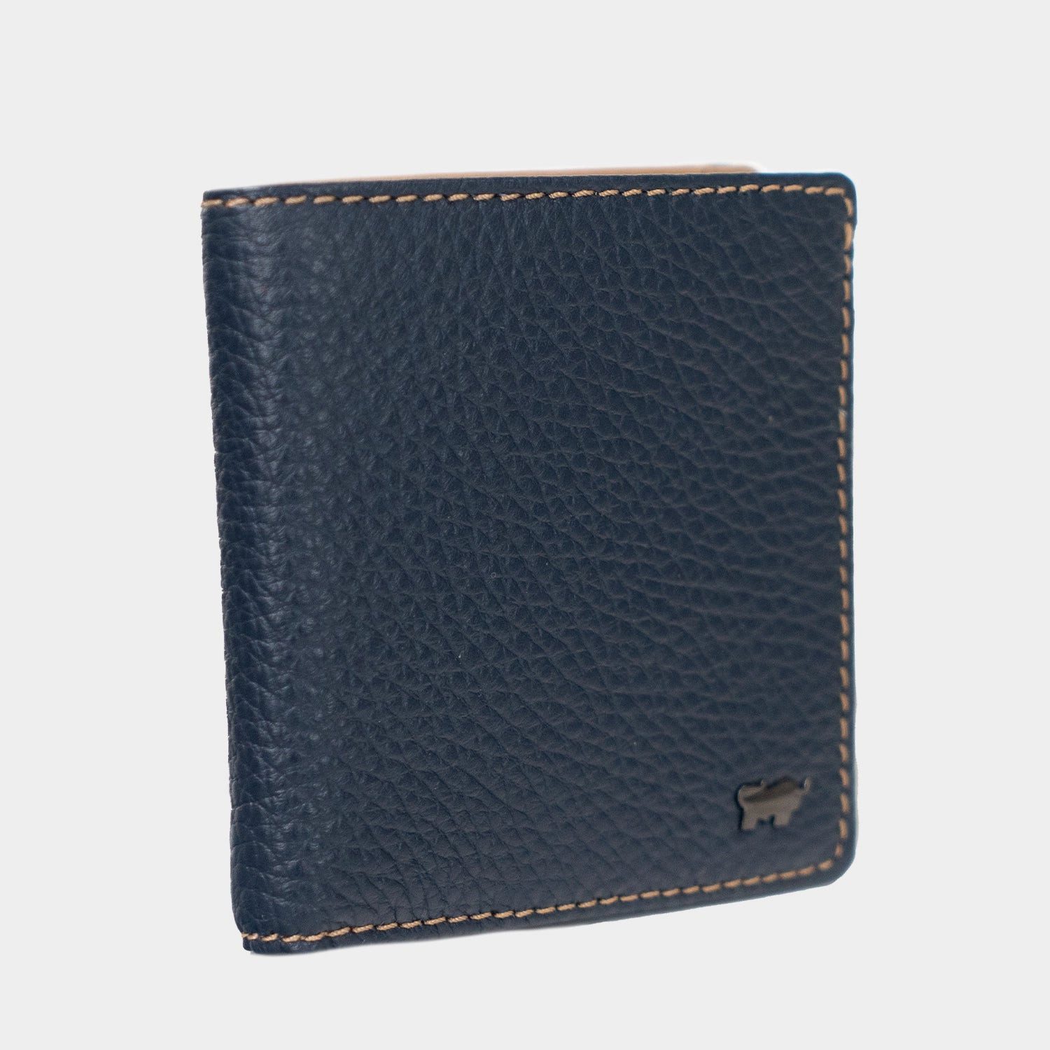 Braun Büffel Geldbörse TONI Geldbörse Carre 8 Kartenfächer blau